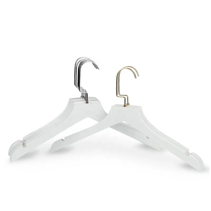 Wholesale Customized Colored White Wooden Hangers Wood Garment Bridesmaid Bridal Hanger