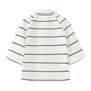 Set da donna nuova camicia da Joker 2 pezzi alla <span class=keywords><strong>moda</strong></span> e per il tempo libero con risvolto a maniche corte con bottone a maniche corte + abito da donna retrò - Product Image 2