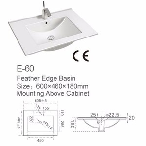 Conception haut de gamme rectangulaire salle de bain lavabo forme carrée salle de bain vanité évier hôtel armoire évier salle de bain <span class=keywords><strong>bassin</strong></span> - Product Image 6