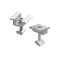 Support de montage de panneau solaire Rackmodo, pince de fixation pour toiture à joint debout, aluminium 6005-T5 et acier inoxydable SUS304, anodisé argent et noir, installation rapide