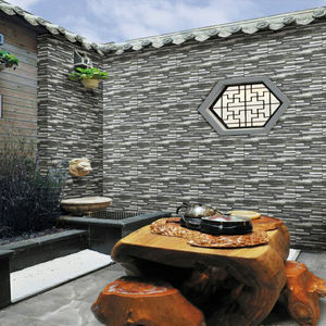 بلاط حجري ثقافي غير لامع للاستخدام الخارجي 300 × 600، بلاط جدران خارجية للفلل، بلاط جدران خارجية بطراز عتيق للفنادق من قوانغدونغ - Product Image 3