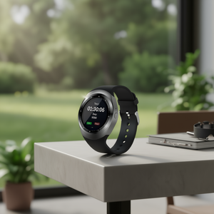 Reloj Inteligente Myrva Redondo de 28 mm con Pantalla LCD, Bluetooth, Podómetro, Sistema Operativo Zepp, Correa de Silicona y Caja de Aleación de Aluminio - Product Image 2