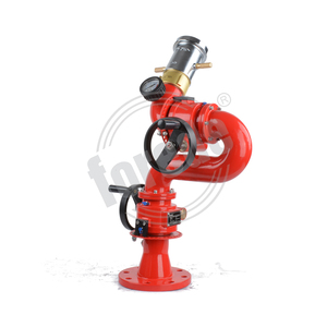 FOREDE 304 acier inoxydable 1200-3000LPM réglable fixe manuel moniteur série levier moniteur canon à eau camion de pompiers - Product Image 2