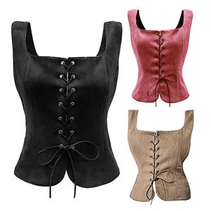 Corsetto Rinascimentale da Donna con Lacci, Bustino Vintage, Top per Costume da Pirata - Product Image 1