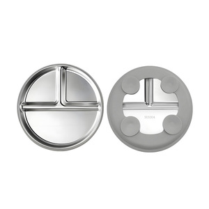 Vente en gros directe d'usine CherishTu Bol en silicone de qualité alimentaire Ensemble d'alimentation pour bébé Écologique Doux Réutilisable Passe au lave-vaisselle Personnalisé - Product Image 1