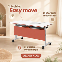 Table de conférence modulaire pliable en mélamine, pour hôtel, mobilier de bureau commercial moderne