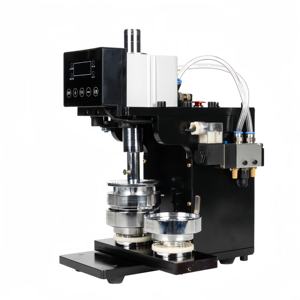 Nouveau bouton automatique pneumatique amélioré de fabricant d'insigne de Pin faisant la machine - Product Image 1