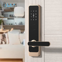 Cerradura Inteligente para Puerta con Aplicación TTLock, Cerradura Eléctrica Inteligente con Software de Gestión Hotelera Gratuito, Tarjeta de Acceso, Contraseña, Cerradura para Puerta de Hotel