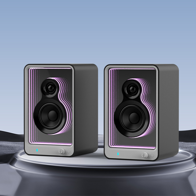 Color and Logo Customized Leading Factory Stylish Design Hot- Selling Bookshelf Speakers for Home Theater System