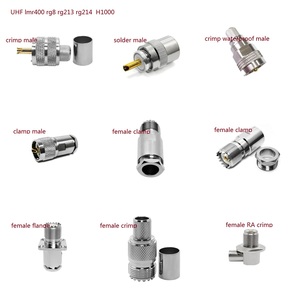 Nhà Máy UHF Twist Stereo pl259 nam cắm nữ Jack vít kẹp cho RG58 lmr400 5d-fb 5D FB lmr600 Cáp <span class=keywords><strong>RF</strong></span> nối Xoắn - Product Image 3