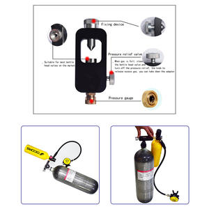 HY ถังออกซิเจนอะลูมิเนียมอัลลอยด์1000มล. สำหรับดำน้ำเล่นกีฬา1L เครื่องช่วยหายใจแบบพกพาได้รับการรับรอง MD-D002 TUV - Product Image 3