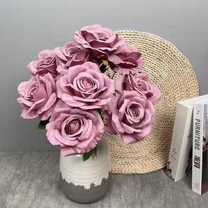 人工バラの花の装飾10つ星と月のバラの結婚式のための花
