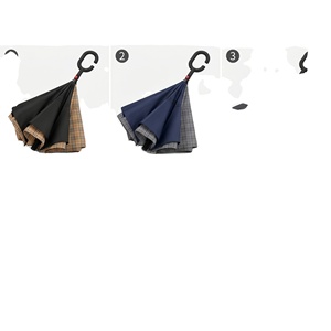 Nouvel Arrivage Parapluie de Voiture Automatique Pliant Inversé Élégant avec Poignée en C Facile à Accrocher - Product Image 1