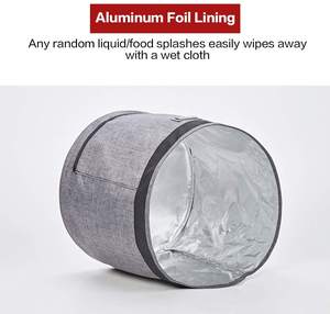 Couvercle anti-poussière avec poches pour Pot instantané 6 pintes, couvercle isolé pour autocuiseur avec doublure facile à nettoyer, gris - Product Image 5