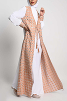 2024 nouvelle femme Wrap taille femmes Maxi modeste traditionnel femmes islamique robe musulmane Abaya 2 pièces ensemble