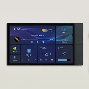 Tuya Zigbee Wifi Anti-Fingerprint Four Wheat Voice Smart Home 10 Inch Multifunction Touch Screen Control Panel