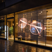 Écran LED à haute transparence pour vitrine de magasin d'optique