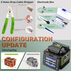 Máquina de Empalme de Fibra Óptica Komshine FX39 con 6 Motores, Alineación de Núcleo, para FTTH, con Medidor de Potencia Óptica y Accesorios - Product Image 3