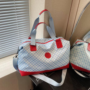 กระเป๋าออกกำลังกาย RUIQUWIN สำหรับผู้หญิง ลายสก็อต กันน้ำ น้ำหนักเบา ขนาดใหญ่ 20-30 ลิตร แห้งเร็ว เหมาะสำหรับโยคะและกีฬา รับผลิตตามสั่งขายส่ง - Product Image 4