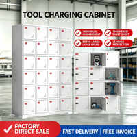 Armoire de charge pour outils électriques, boîte de rangement et de charge centralisée pour téléphones portables, talkies-walkies, tablettes et perceuses de chantier