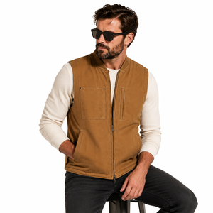 <span class=keywords><strong>Gilet</strong></span> de travail en toile pour homme, personnalisable avec logo, en coton matelassé, sans manches, style bomber, vente en gros d'usine, <span class=keywords><strong>gilet</strong></span> utilitaire d'extérieur - Product Image 4