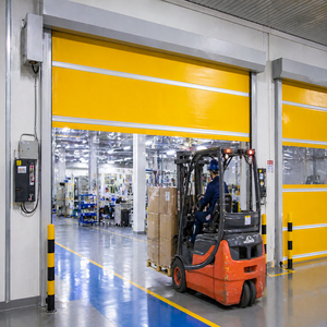 Porte industrielle à grande vitesse pour les zones de <span class=keywords><strong>trafic</strong></span> logistique avec protection de sécurité infrarouge et structure résistante au vent - Product Image 4