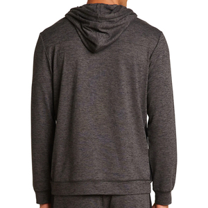 ชุดฮู้ดดี้และกางเกงขาสั้นผู้ชายผ้าเนื้อนุ่ม ระบายอากาศ แห้งเร็ว สีพื้น สไตล์สตรีทแวร์ ชุดลำลองสำหรับฤดูหนาว - Product Image 6