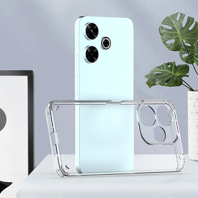 For Xiaomi Redmi 13 4g Phone Case TPU Acrylic Hard Shockproof clear Cell Phone Cover for iPhone 15 14 11 16 Pro Max Fundas Cases