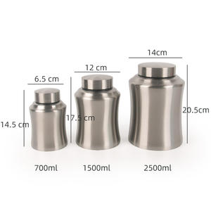 جرة معدنية من الفولاذ المقاوم للصدأ على الطراز الأمريكي لحفظ رماد الحيوانات الأليفة مثل الكلاب والقطط، متوفرة بالجملة - Product Image 2