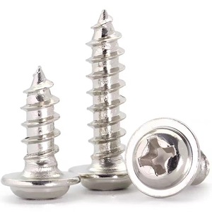 Round Head Self Tapping Screws Metric Phillips Pan Head With Washer For Metal Construction Grade A - Product Image 1