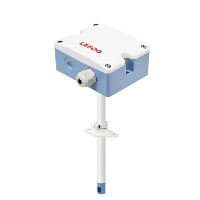 LEFOO Ducted Type Air Velocity Transducer Sensor Wind Speed Sensor for HVAC Pipeline