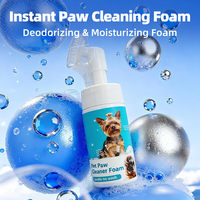 Nettoyant Moussant Doux Sans Rinçage pour Pattes d'Animaux avec Brosse Intégrée – Nettoyage Profond Facile des Pattes Sales d'Extérieur – Soin Quotidien des Pattes d'Animaux