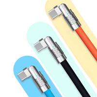 Usine 180 câble USB C rotatif 120w 6A câble de charge USB en silicone liquide gras haute vitesse pour jouer à des jeux
