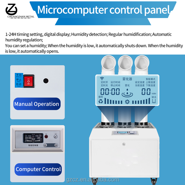 Industrial Ultrasonic Humidifier Commercial Cooler Sprayer Cool Mist ...