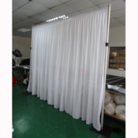 Support de toile de fond télescopique en aluminium pour événements de mariage, système de drapage portable