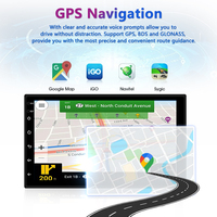 LODARK L1Pro 7 pouces, GPS de navigation automobile universel Android 12, processeur quadricœur, 2+32 Go, écran tactile IPS, DSP, CarPlay sans fil