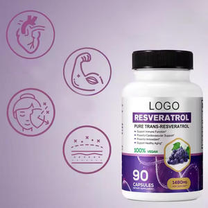 Chiết xuất quercetin và chiết xuất rượu vang đỏ Vitis vinifera OEM/ODM viên nang trans-resveratrol tinh khiết rất giàu chiết xuất Hạt tiêu đen - Product Image 2