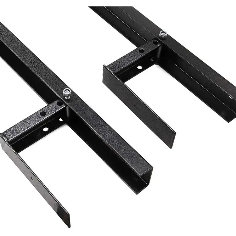 JH-Mech Simply Place Secure 2 Place Lockable Trimmer Landscape Trailer Rack Fit for Landscape Trailers Metal Trimmer Rack