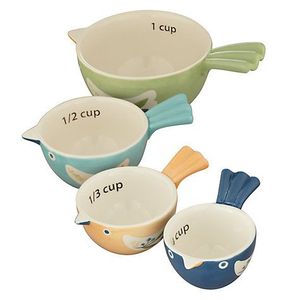 Promotional Rose Printed Bird Home Kitchen <strong>Baking</strong> Ceramic <strong>Measuring</strong> <strong>Cup</strong> - Product Image 4