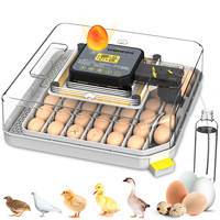 Incubateur automatique Wonegg pour 48 œufs de poule et de caille avec contrôle de la température et de l'humidité, équipement d'élevage à économie d'énergie