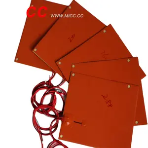 MICC 12v 24v 110v 220v 380v Electric Flexible adhesive Silicone Rubber heater Heating Pad