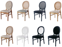 Chaise Ghost en résine PP empilable pour événements, mariages, locations, banquets et repas
