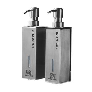 Distributeur de savon liquide triple en acier inoxydable 304 de haute qualité, noir mat, mural, antivol, moderne, pour salle de bain et toilettes - Product Image 3