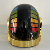 Casque Punk en Gros avec Lumière LED, Masque de Cosplay Daft Punk en Résine pour Adulte, Accessoire de Costume Style Punk pour Fête d'Halloween