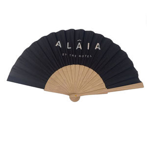 BSBH ventilateur en bois vierge bricolage personnalisé 23cm ventilateur à main Portable peinture couleur blanche ventilateur pliant - Product Image 1