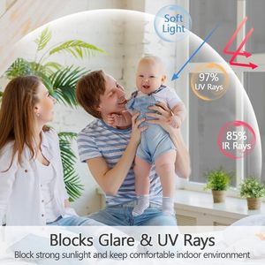 Modern One Way <strong>Mirror</strong> <strong>Window</strong> Film UV Reflective Privacy Tint <strong>Foil</strong> Peel Stick Installation for Home Office Mall - Product Image 6