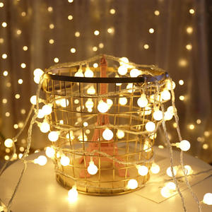 Guirlande lumineuse LED blanc chaud, mini-boules, étanche, pour fêtes, décorations de Noël et de mariage - Product Image 1