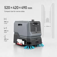 Nettoyeur de sols robotisé autopropulsé à batterie CleanHorse TN10, nouvelle génération, robuste et compact, avec remplissage automatique d'eau pour atelier