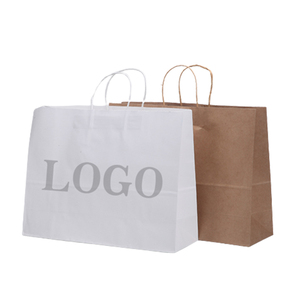 ถุงกระดาษคราฟท์สีน้ำตาลแบบสั่งทำถุงกระดาษแบบมีด้ามจับบิดได้ - Product Image 1