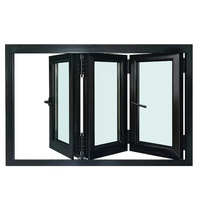 Fenêtres et portes coulissantes en aluminium à double vitrage à rupture de pont thermique pour maison, design moderne, taille personnalisée